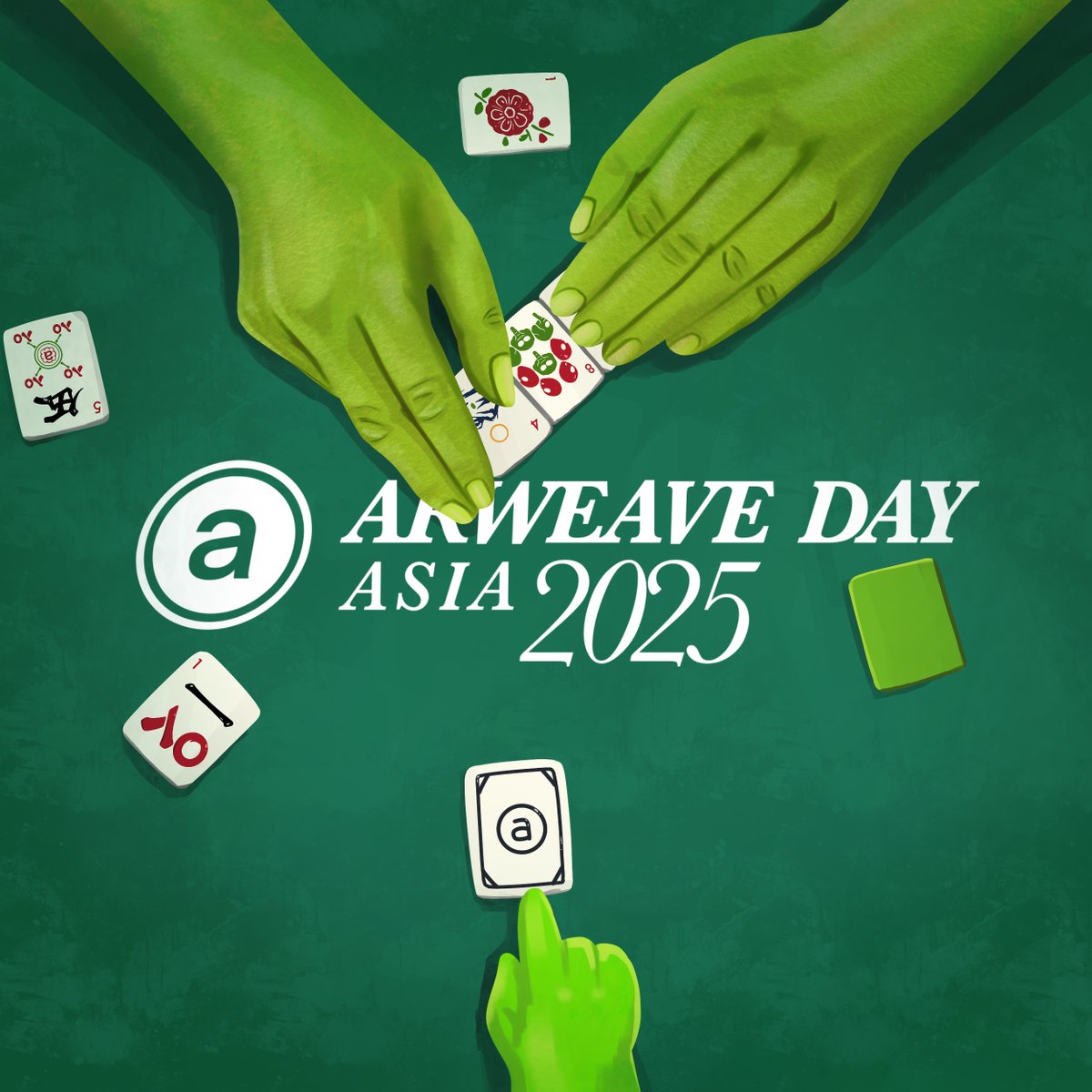 aoTheComputer's tweet image. Want a seat at the table? Deal yourself in. 

Spots are limited. Arrive early to secure yours: luma.com/ArweaveDayAsia…