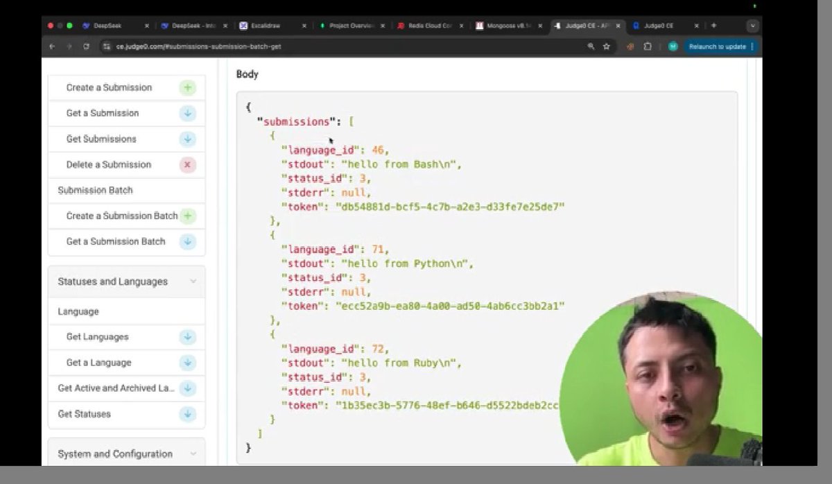 SkChaudhary45's tweet image. Async Code Execution with Judge0 🚀
@rohit_negi9 sir showed how we built problem validation in our LeetCode clone using:
⚡ Token + Smart Polling
🛡️ Pre-testing &amp;amp; Error Mapping
💡 Smooth UX | Reliable | Cost-Efficient
#BackendEngineering #NodeJs #Judge0 #CoderArmy #NEXUS