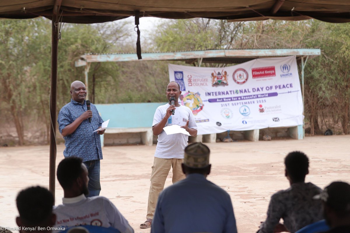 filmaidkenya's tweet photo. On 21 Sept, the world marked #InternationalDayOfPeace. On 22 Sep, FAK joined partners – Govt of Kenya (DRS), County Gov’t of Garissa, @UNHCR_Kenya, @UNDPKenya, @drckenya – at DRC Green House, Ifo Refugee Camp, Dadaab to commemorate under the theme “Act Now for a Peaceful World.” https://t.co/gsxqOwu9vs
