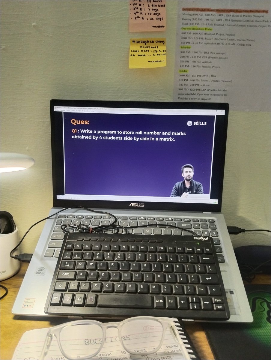 mr_danish_hasan's tweet image. In the name of Allah, the Most Gracious, the Most Merciful.Starting my DSA learning journey today with a full focus on Arrays. As it's said, "The seeking of knowledge is obligatory for every Muslim."Praying for consistency and clarity. Day 1, let's go!#Bismillah #DSA #CodingJourn