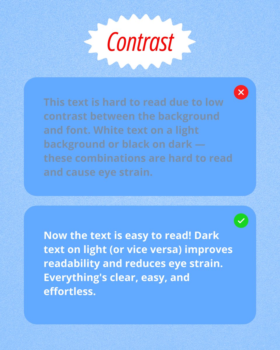 AmadineApp's tweet image. Mastering text formatting can transform any design from messy to polished. Swipe through to explore 5 key principles every designer should know.
Which principle do you pay the most attention to when formatting text?

#AmadineApp #TypographyDesign #TextFormatting  #VisualHierarchy