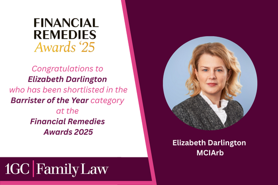 We are delighted to share that Elizabeth Darlington MCIArb <a href="/ED_Barrister/">Elizabeth Darlington</a> has been shortlisted as a finalist in the Barrister of the Year category at the inaugural <a href="/ClassLegalUK/">Class Legal</a> Financial Remedies Awards 2025.