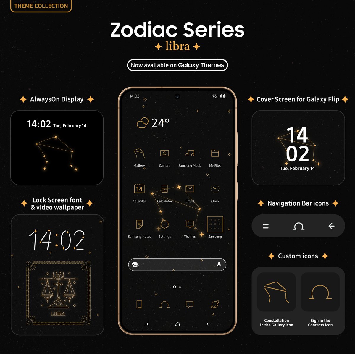 Align the stars with your Galaxy because it's Libra season ✨🪐

Download it here ➡️ apps.samsung.com/theme/ProductD…

Don't forget to rate and comment it and follow me on social media linktr.ee/flthemes