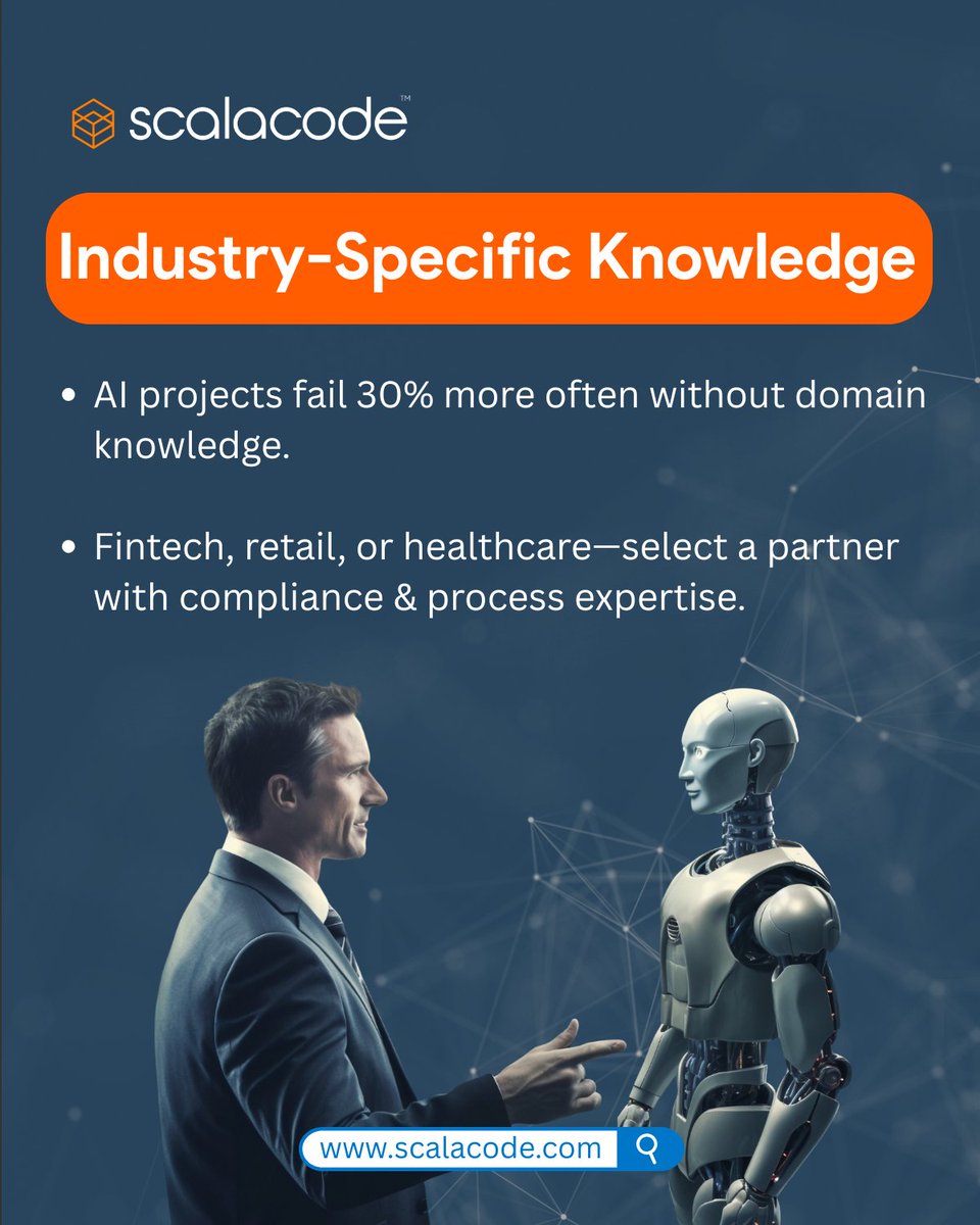 scala_code's tweet image. Choosing the right #AIAgent partner = digital success or failure.

We break down 3 must-know factors (with stats) to help you choose smarter. 

👉 Read more: scalacode.com/blog/top-ai-ag…

#ArtificialIntelligence #FutureOfWork #DigitalInnovation #Scalacode