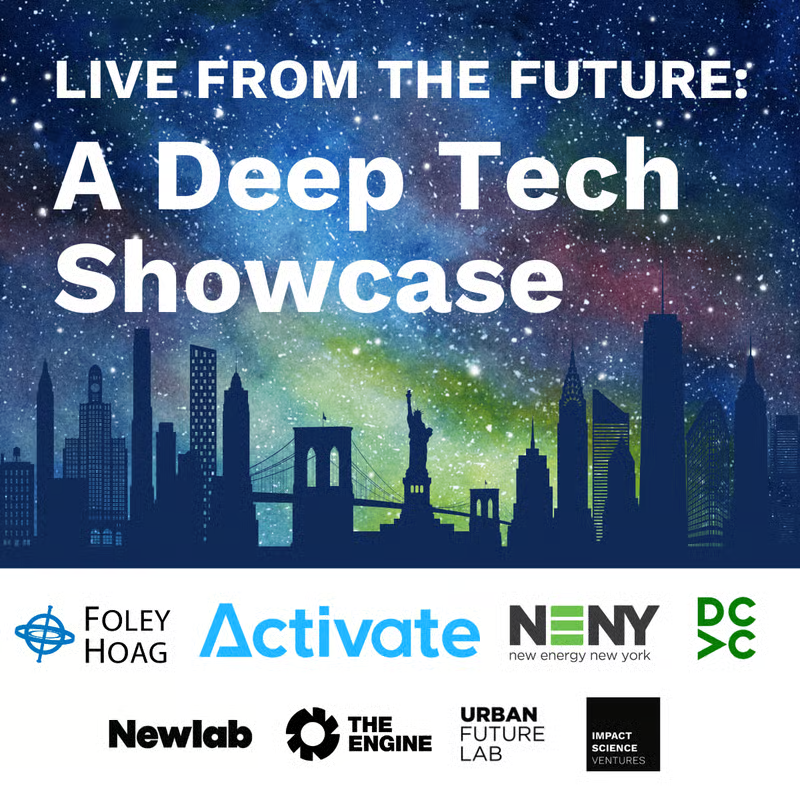 We’re ready to kick off #ClimateWeekNYC as a sponsor at Activate's Deep Tech Showcase today!