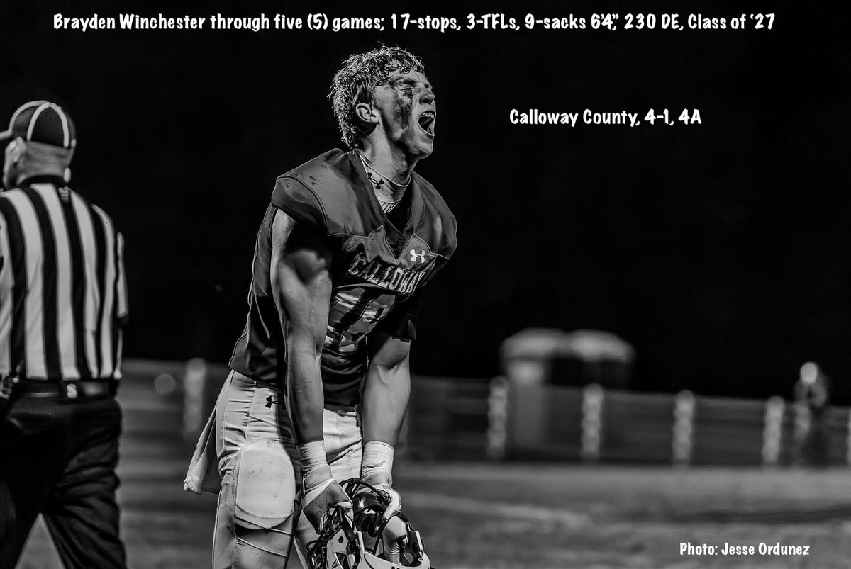 Want to know why <a href="/CClakerfootball/">Calloway County Football</a> is killing it this season? Could it be the talent...like <a href="/BrayWinchester1/">Brayden Winchester</a>, perhaps? Could be...