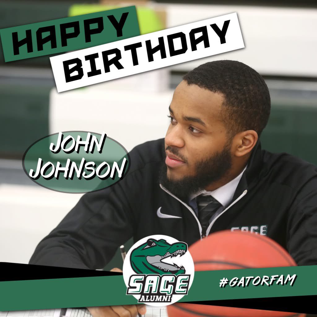 Sage Basketball (@sage_hoops) on Twitter photo Sage Nation, please join us in wishing former Gator team manager extraordinaire, John Johnson, a Happy Birthday! Enjoy your day JJ #GatorFam 🐊 Sage Nation, please join us in wishing former Gator team manager extraordinaire, John Johnson, a Happy Birthday! Enjoy your day JJ #GatorFam 🐊