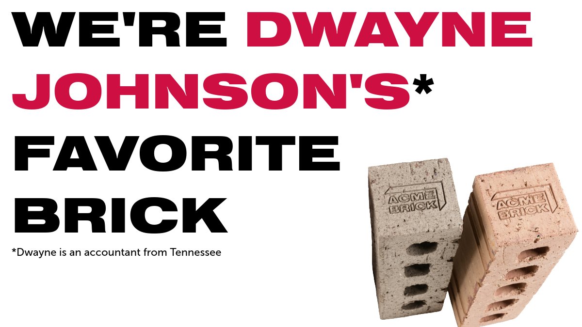 We've got a Dwayne Johnson of our own, and he's a certified brick connoisseur.