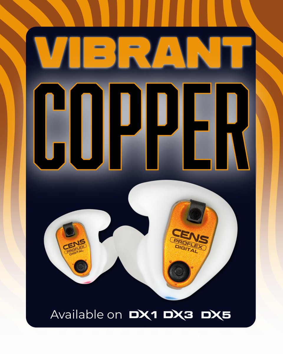 CENSdigital's tweet image. Make a bold statement with Vibrant Copper 🧡 – a colour that radiates energy, confidence, and individuality. Configure your CENS now: ow.ly/Ru5Z50WXB0A 👂

#CENSforShooters #CENSdigital #hearingprotection #clayshooting #gameshooting #earplugs #fieldsports