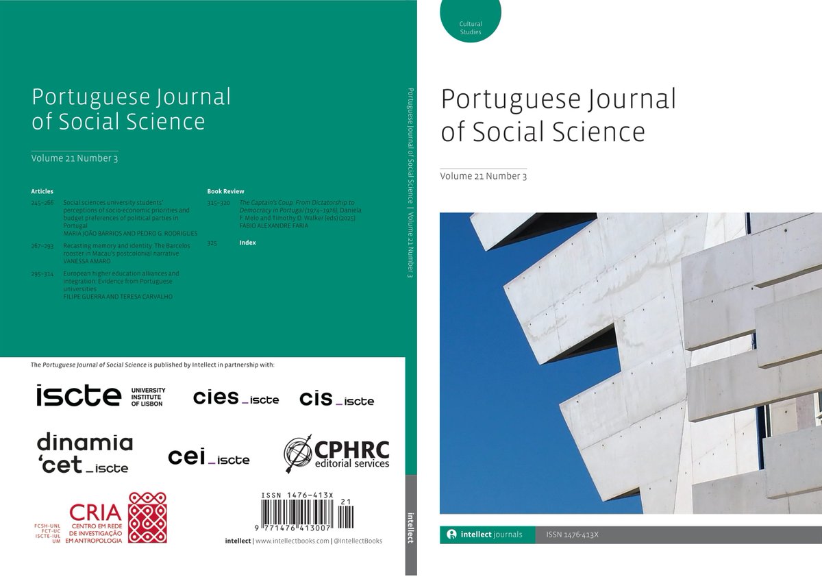 Portuguese Journal of Social Science 21.3 is out now!

Including ‘‘Recasting memory and identity: The Barcelos rooster in Macau’s postcolonial narrative’ by Vanessa Amaro

Access the issue via Discover 👉
intellectdiscover.com/content/journa…