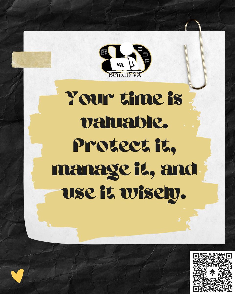 VA_Neb's tweet image. Your time is valuable. Protect it, manage it, and use it wisely. 
#TimeManagement #VAProductivity #WorkSmartNotHard