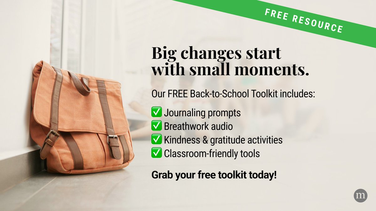 MindfulOnline's tweet image. If you’re a parent or educator who’s ready to start the school season with a little more calm, clarity, and connection, our Back-to-School Toolkit is here to support you—and your students. Grab your free toolkit today 👉 loom.ly/5uBX6xs