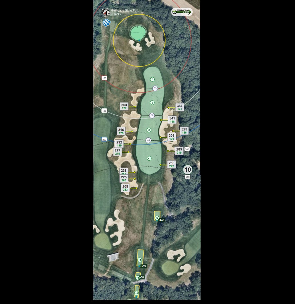 LouStagner's tweet image. Can you even reach this fairway?

What percent of amateur golfers can even reach the fairway at the 10th hole at Bethpage Black from the tips?

It's roughly a ~238 yard carry just to reach the fairway from the tips.