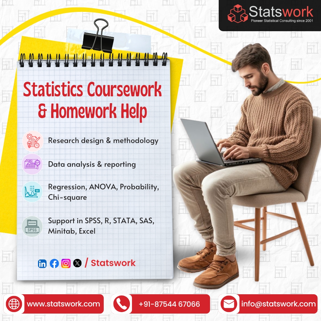 Statswork's tweet image. Struggling with statistics coursework or homework?  Get expert help in research design, methodology, regression, ANOVA & more with SPSS, R, STATA, SAS, Excel.
👉 statswork.com/services/stati…
.
.
#StatisticsHelp #SPSS #RStats #DataAnalysis #HomeworkHe