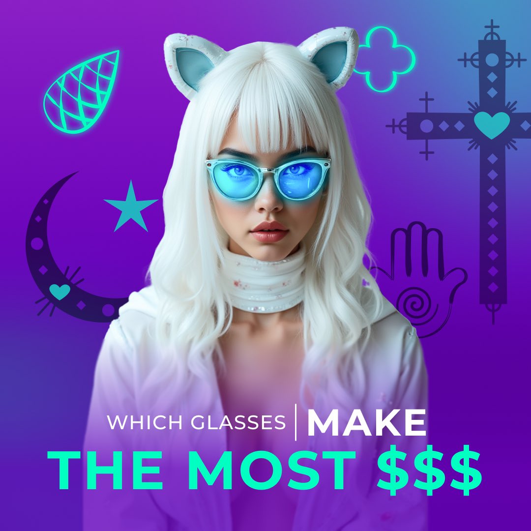 Cheelee_Tweet's tweet image. MAXIMUM  💸💸💸💸

Hey, Cheelleer! 😎

Everyone in Cheelee has their favorite glasses, ▶️ but which ones actually bring the MOST BENEFIT?

We ran a study with 3,000 users and found out which glasses generate the most cash  💰

✨ We’ve packed all the insights and real results…