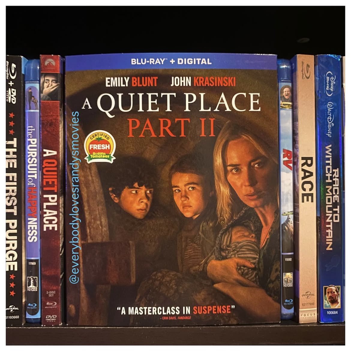 RandysMovies's tweet photo. Movie: #AQuietPlacePartII (2021)
Starring: #EmilyBlunt #CillianMurphy #MillicentSimmonds #NoahJupe #DjimonHounsou #JohnKrasinski
Directed By: #JohnKrasinski
#BluRay
#MovieNerd
#MovieCollector
#BluRayCollection
#MovieCollection
#MovieBuff
#AQuietPlace
#PhysicalMedia
#FilmTwitter 🤫🤐