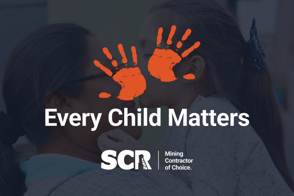 Today, we pause to reflect and honour. SCR Mining supports the path to healing and reconciliation. 🧡 #EveryChildMatters
