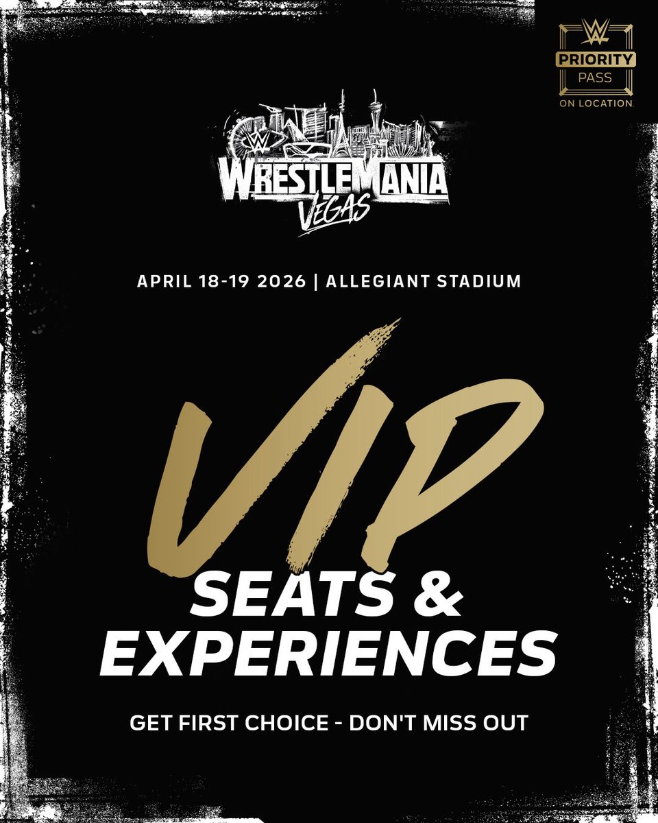onlocationexp's tweet image. Here to put the all in all-access at your #WrestleMania 42 experience 👏😎 

Our Priority Pass will put you #CloserThanEver to this must-see spectacle ✨ Join us #OnLocation in Vegas next April ➡️ bit.ly/41GGnmp