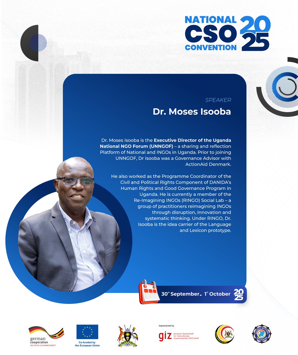 How can Uganda’s CSOs tap into the Global Gateway Framework for greater impact? Dr. Moses Isooba, Executive Director, NGO Forum, breaks it down at #CSOConventionUG2025.