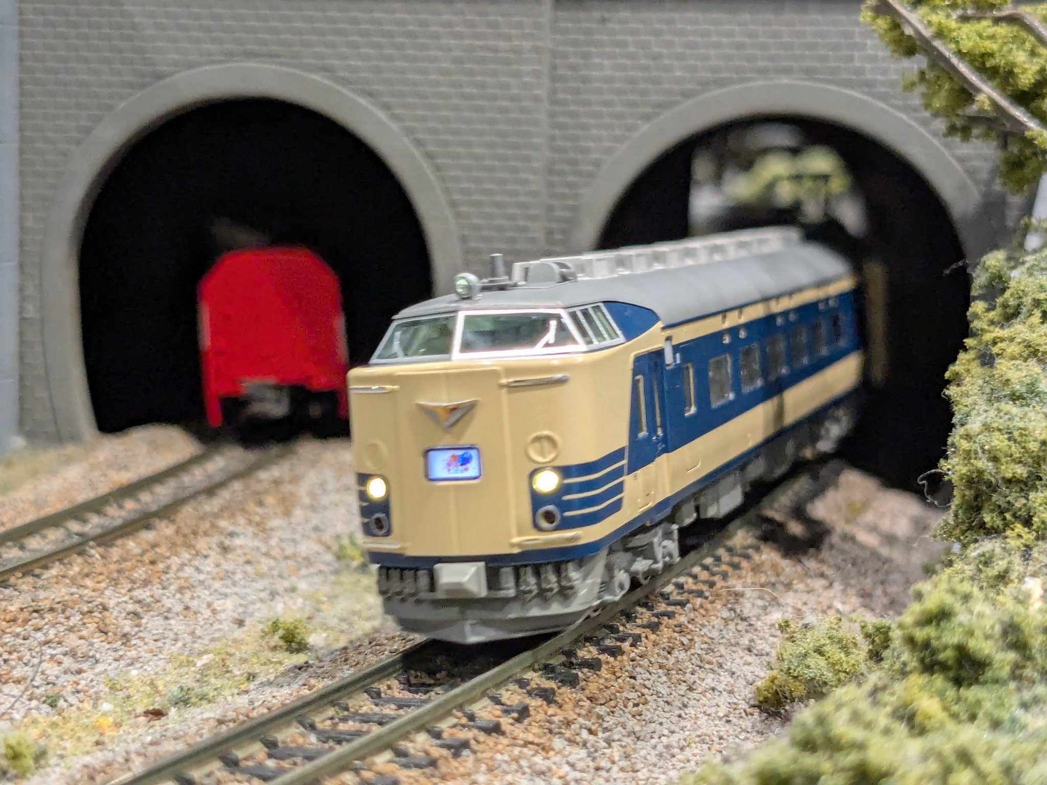 583系　KATO。 KATOの「485系」と「583系」（初代製品）を並べてみました