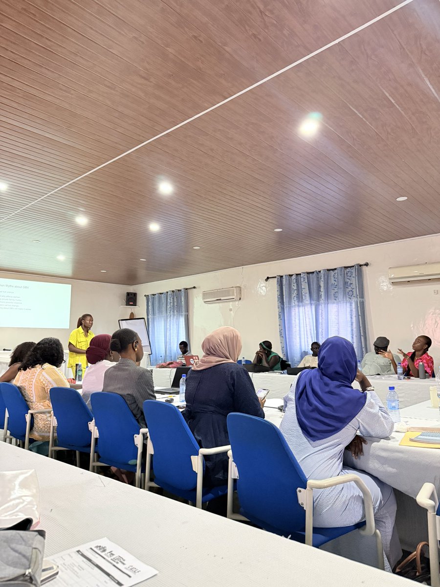 Gambia_MOJ's tweet photo. The deeper we went, the more intense the conversations became. We are currently engaging on topics such as gender-based violence and MHPSS, building the right capacity for State Counsels.
#statecounsel #MHPSS https://t.co/FalIRUqkzj