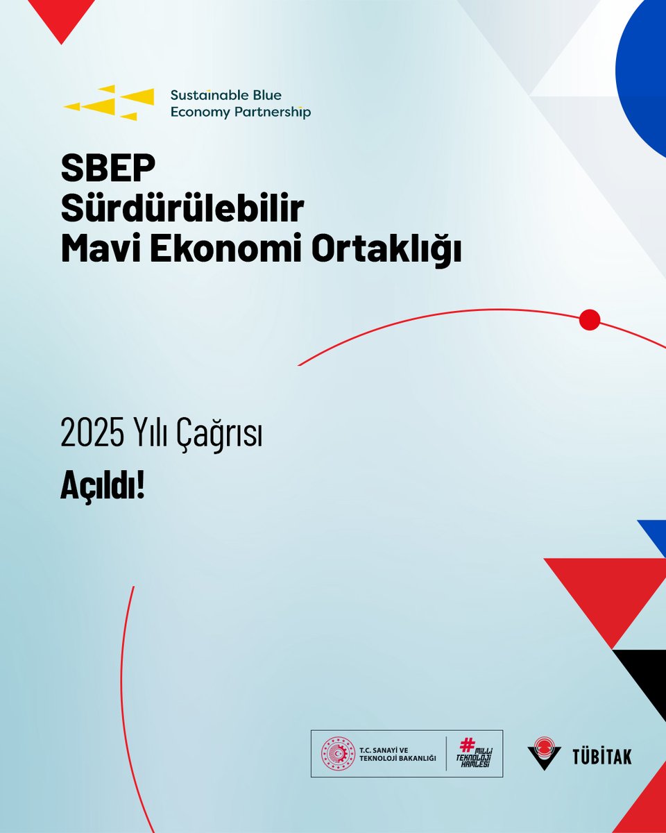 📢 Ufuk Avrupa Sürdürülebilir Mavi Ekonomi Ortaklığı (SBEP) 2025 Yılı Çağrısı açıldı!

🌊 Çağrı kapsamında, sürdürülebilir olmayan deniz ekonomisinden yenilenebilir ve döngüsel bir mavi ekonomiye adil ve kapsayıcı geçişi desteklemeye yönelik Ar-Ge ve Yenilik projelerinin hayata