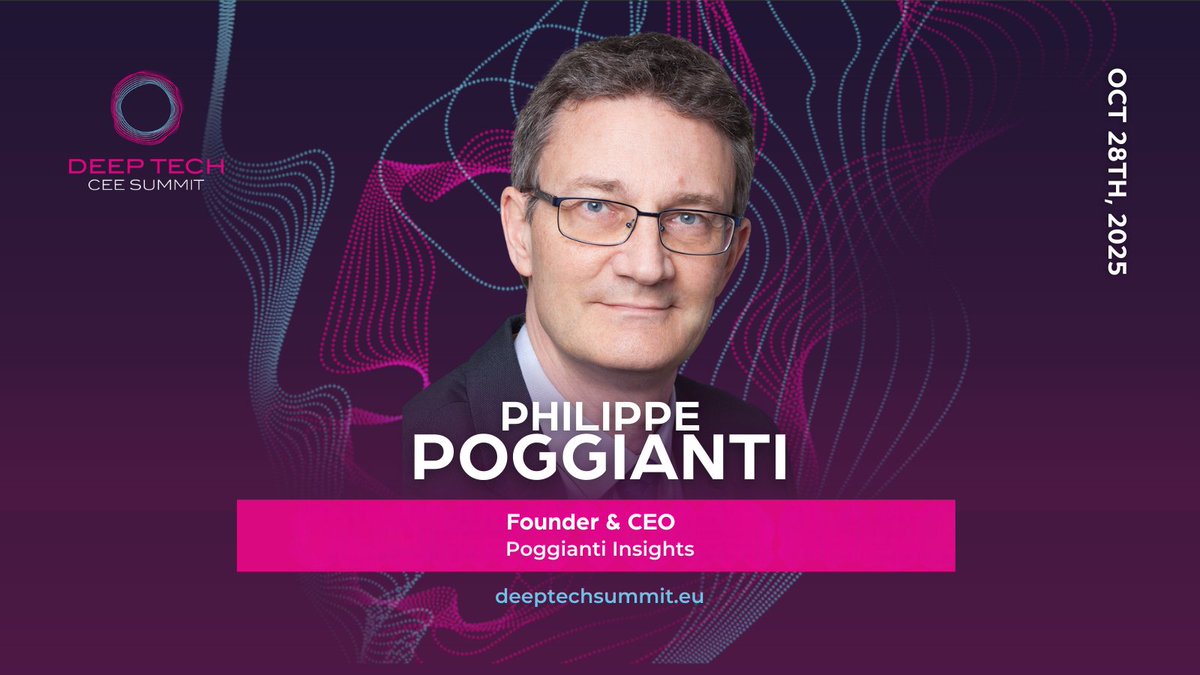 DeepTechCEE's tweet image. Welcome Philippe Poggianti (@PhilPogg) to Deep Tech CEE Summit! Founder of Poggianti Insights, B2B expert &amp;amp; creator of &quot;From Tech To Growth&quot; method will show us how to achieve sustainable growth.
Join us 👉 deeptechsummit.eu/tickets #DeepTechCEE