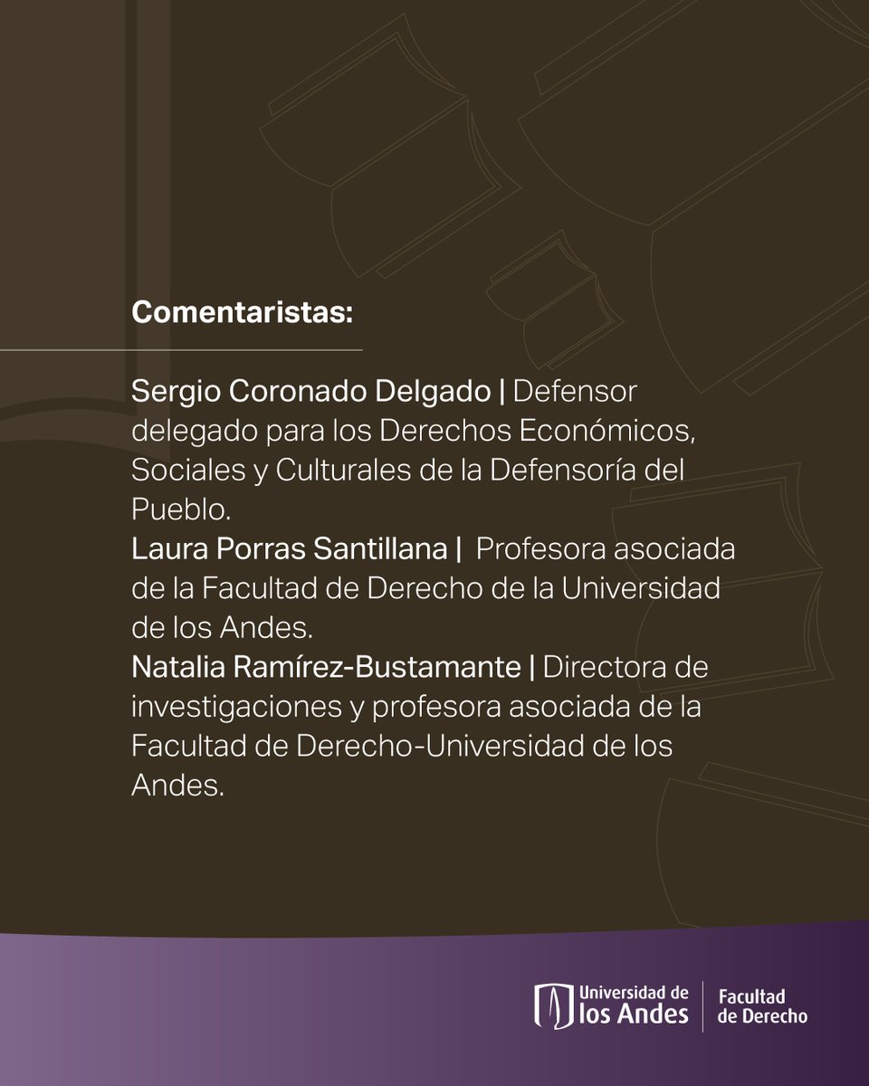 🔴#HOY✨ ¡Nuevo relanzamiento de #DerechoAbiertoUniandes!
📖 Mucho camello, poco empleo. 
👩‍💼 Autoras: Laura Porras-Santanilla y Natalia Ramírez-Bustamante
🗓 5:00 a 6:30 p.m.
💻 Virtual
🎥Transmisión: youtube.com/live/RmdzJ1aEZ… <a href="/CijusUniandes/">CIJUS</a>