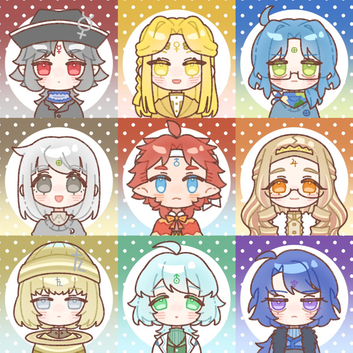 Xuwu_5's tweet photo. #太陽系大陸 #天体擬人化 https://t.co/jVQ1Ssfult