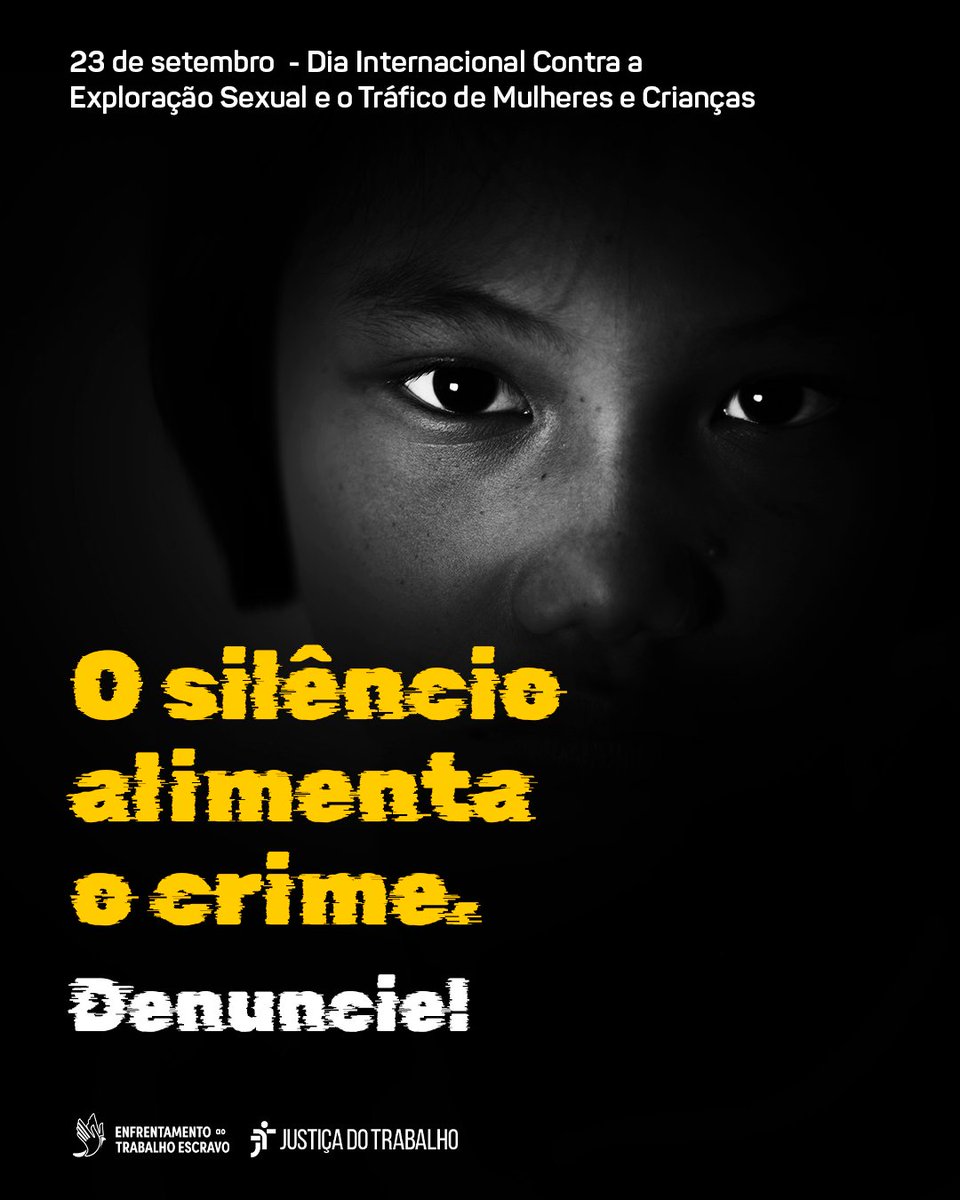 O dia 23 de setembro chama a atenção para uma realidade cruel: mulheres,  crianças e adolescentes ainda são vítimas de exploração, tráfico humano e  abusos que violam os direitos humanos. Não fique, image size:960x1200