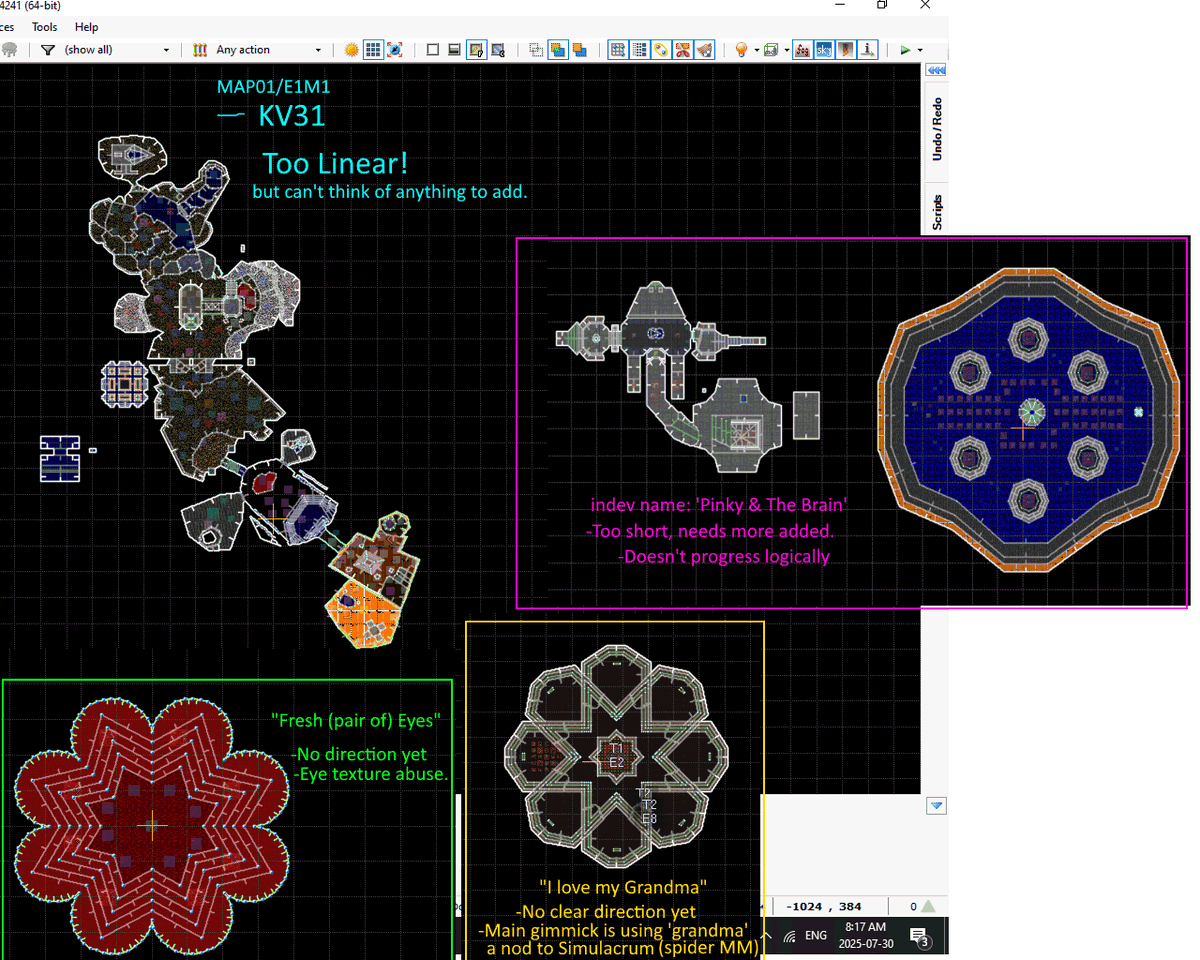 explosivepeg's tweet image. #doom #doomthedarkages #gzdoom #wads #mods
Pariah's Experiment is likely not to progress past this point; but I can share the wad for those interested.