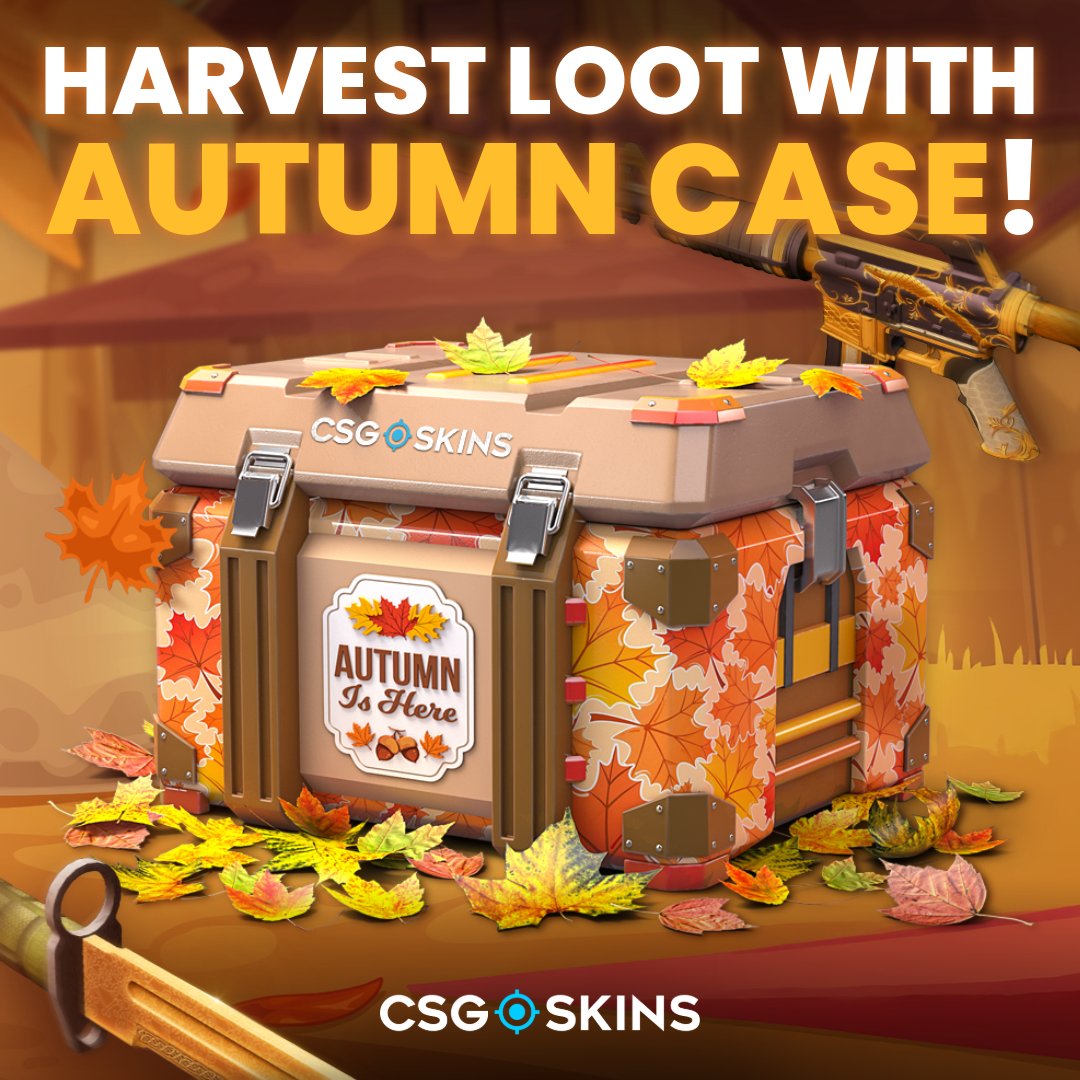 CSGOSKINS_COM's tweet image. 🔥 Cooler days, warmer drops – the Autumn Case has arrived! 🍂
It’s your chance to bring a touch of the season straight into your loadout. Who’s ready to grab some cozy fall skins? 🍁

#CS2 #CSGO #freeskins #csgoskins #csgoknife #csgocases #counterstrike #game #autumn2025
