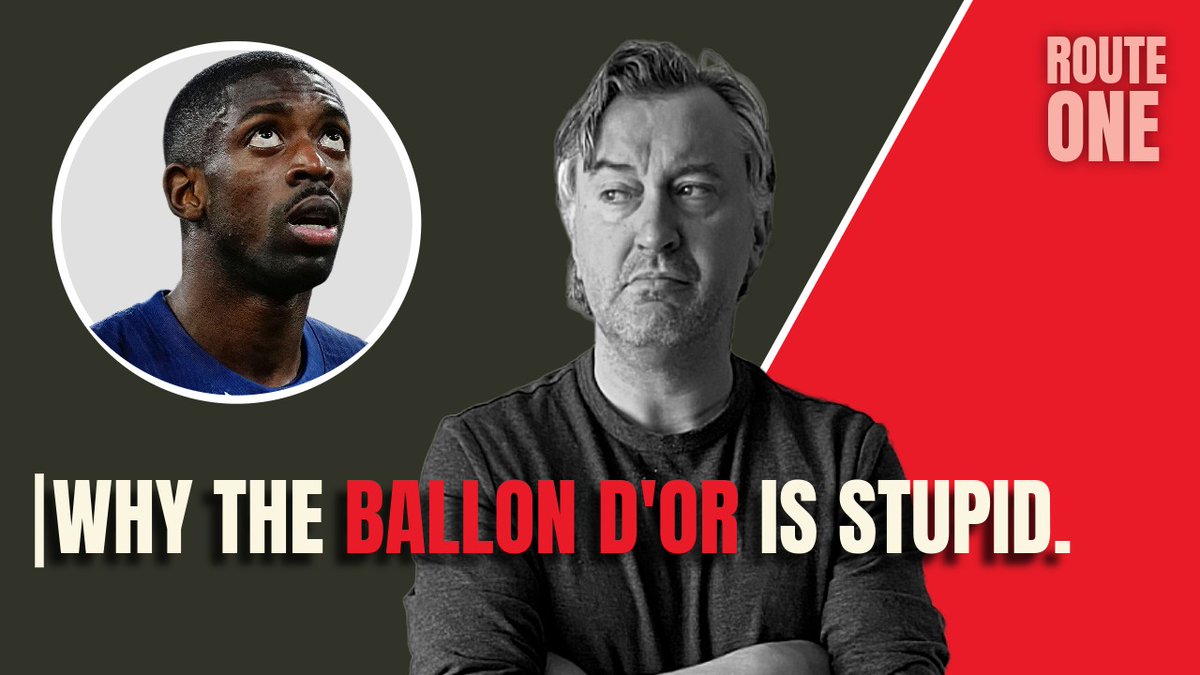 ROUTE ONE: In which I sneeze so much before filming that my right eye blows up and then I go on a massive rant about the Ballon D'or being a meaningless trinket. 

youtube.com/watch?v=EOUbwg…