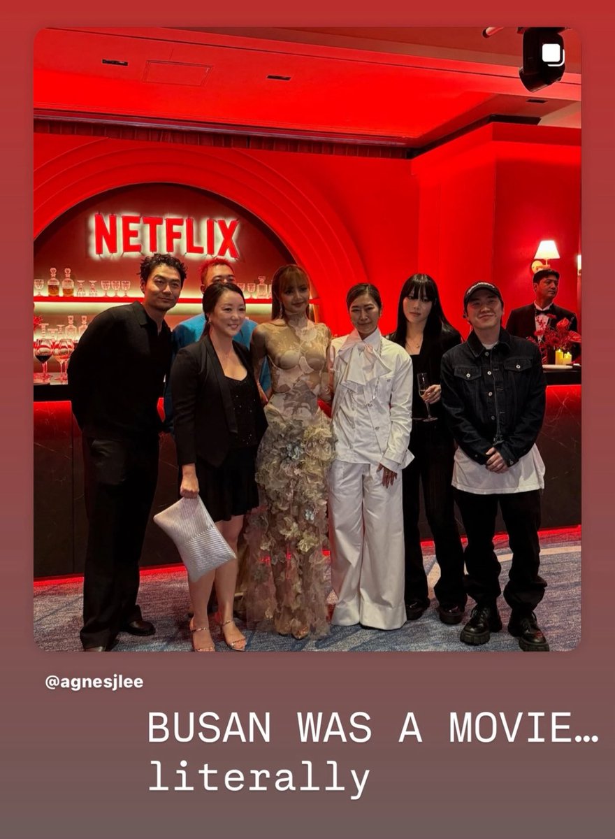 Jonnie Park (actor &amp; writer, known for The Hate U Give, The Last Days of American Crime and Raya &amp; the Last Dragon) reposted IG story update:

“BUSAN WAS A MOVIE… literally”

🔗 instagram.com/p/DO8MKtKiZMn/…

<a href="/wearelloud/">LLOUD</a> <a href="/Bulgariofficial/">Bvlgari</a> 

#LISAxBIFF2025
#LISAXBVLGARI
#BIFF2025