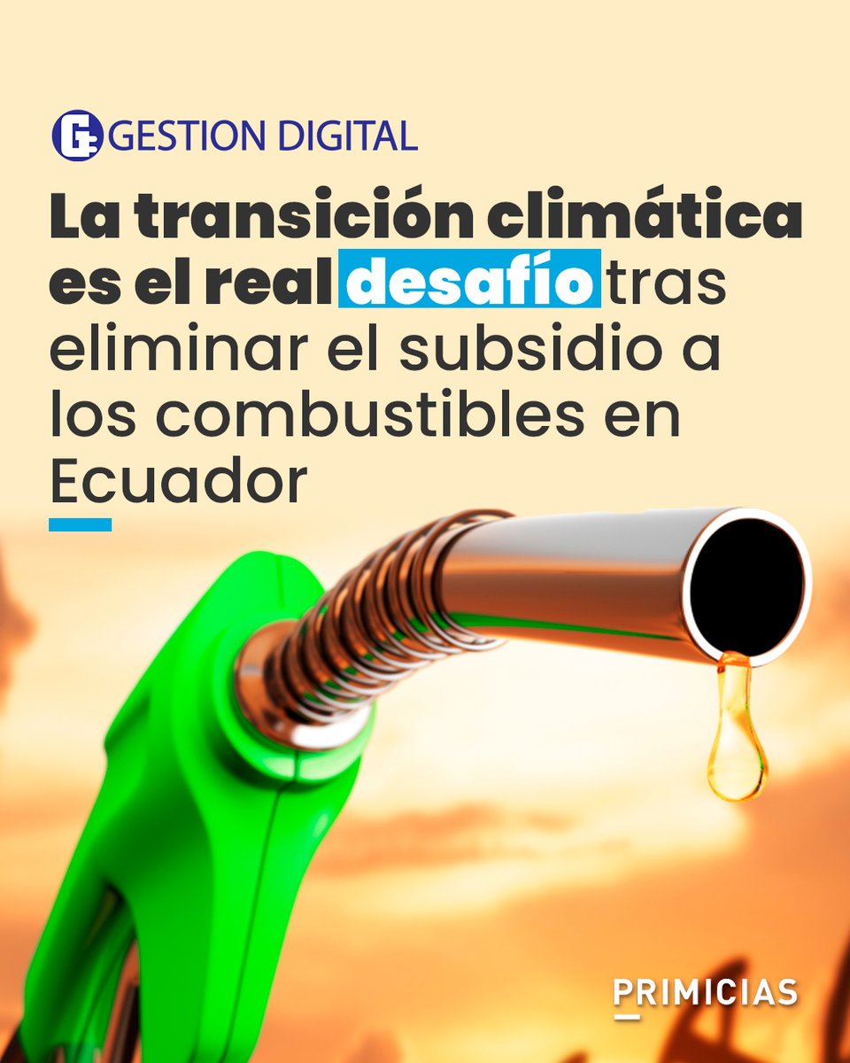 #GestiónDigital | Ecuador podría avanzar en su transición climática con la eliminación del subsidio al diésel, una medida clave para reducir emisiones y liberar recursos fiscales. Sin embargo, la decisión debe venir acompañada de políticas públicas efectivas.