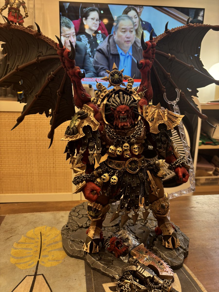 Yoda1019's tweet image. Hubby’s new toy - #Angron
Little one is #Sanguinius
#Primark