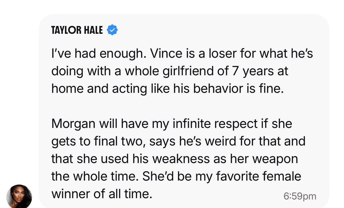 lemonlohan_'s tweet image. you guys actually need to go back to school for cancelling taylor over this.. she's literally saying she's pro morgan lmao #bb27