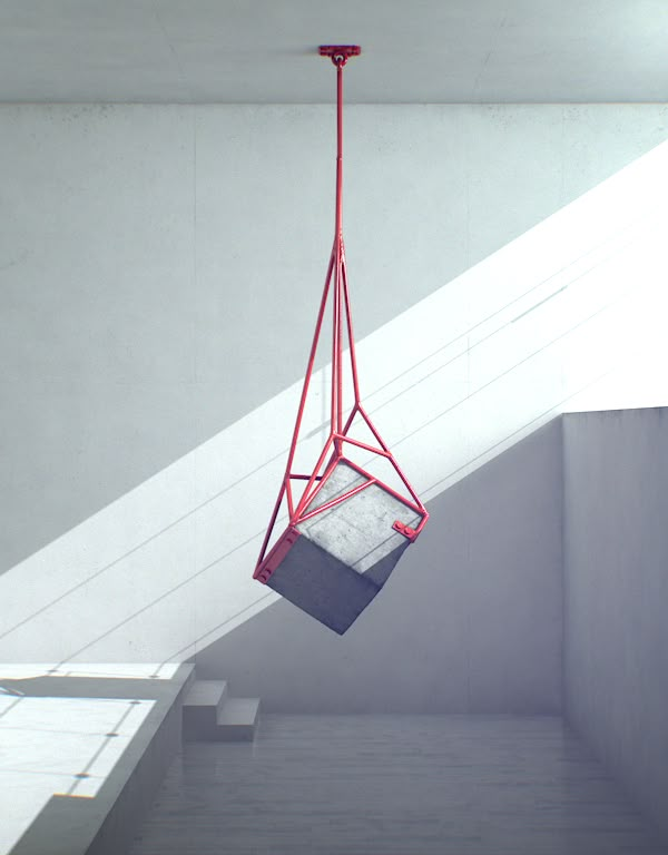 Las esculturas de HORMIGÓN Y ACERO de Fabrice Le Nezet.