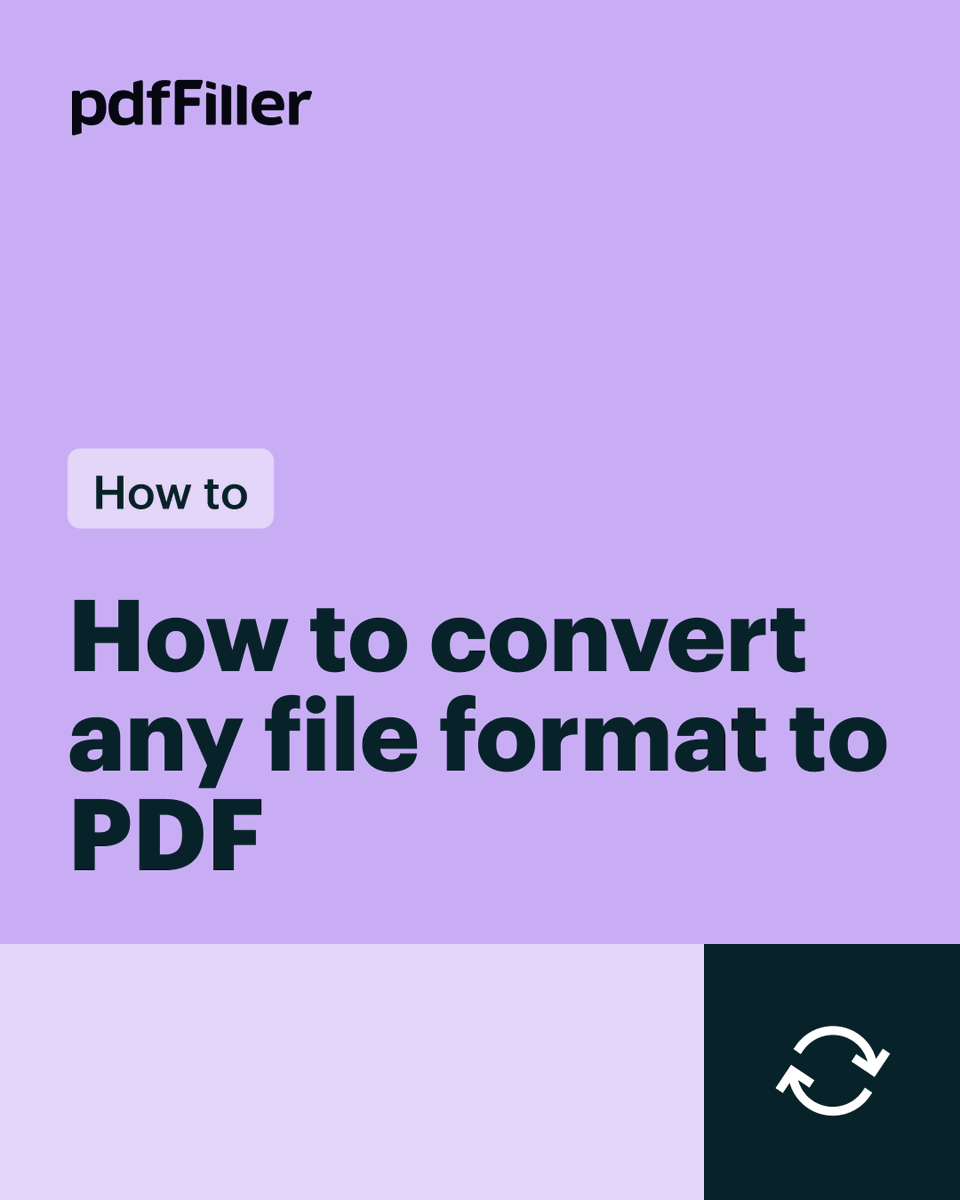 PDF_filler's tweet photo. 🔄⌛Stop wasting time on manual file conversions! Instantly turn any file into a secure PDF using pdfFiller. Upload, convert, share &amp; download. Click to learn more about pdfFiller’s conversion features 👉https://t.co/Zm4kW0oDjM #PDFConverter #BusinessEfficiency https://t.co/FtZ8N9P7DM