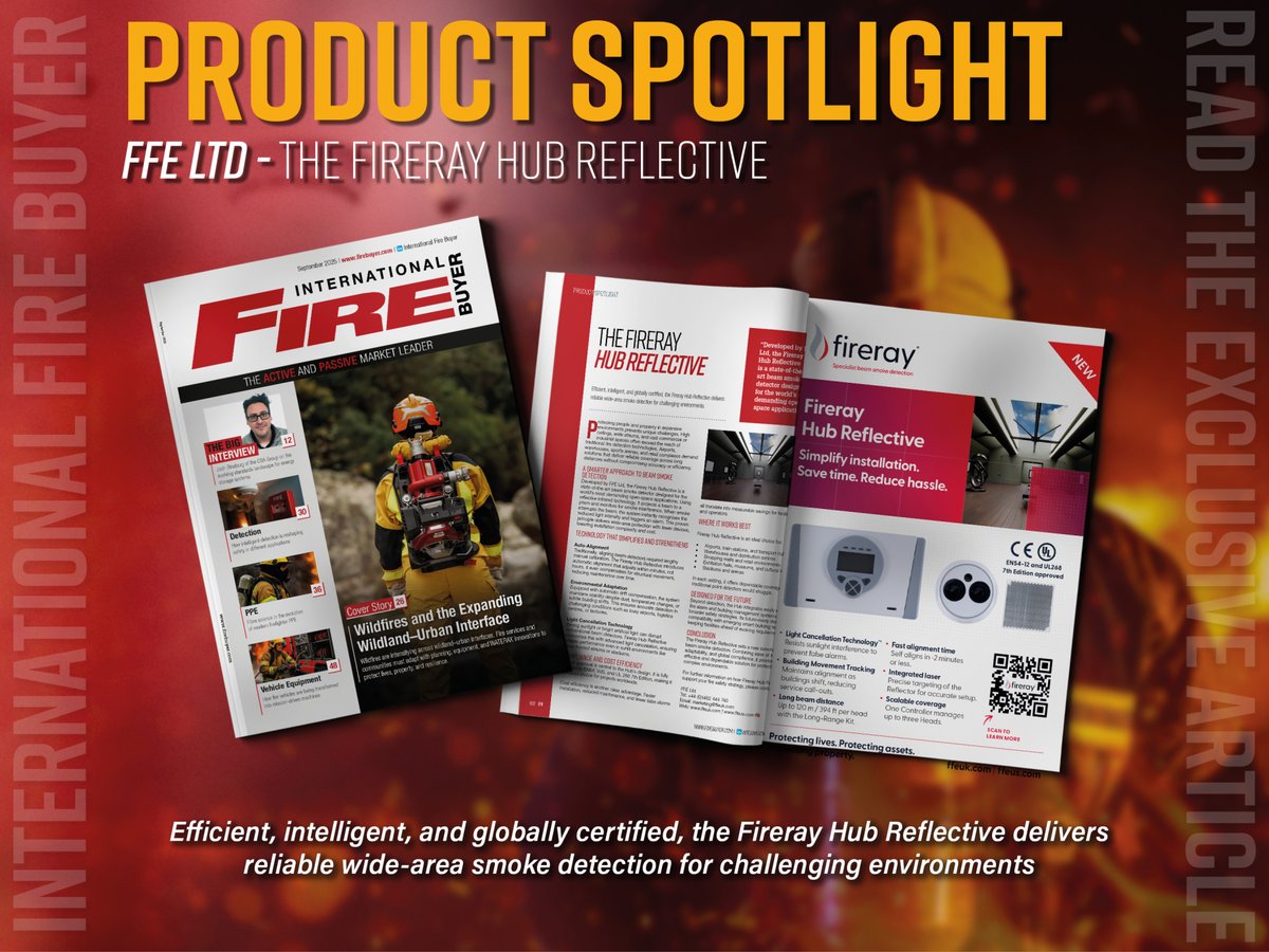 Firebuyer's tweet image. Latest on International Fire Buyer: Product Spotlight - FFE Ltd
Read more here: firebuyer.com/product-spotli…
#FireIndustry #FireProtection