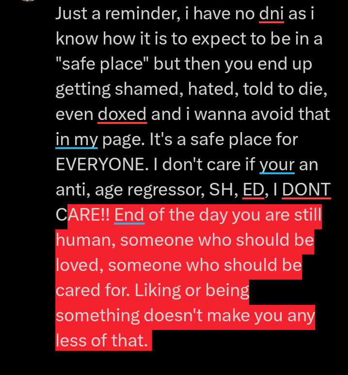 Shotharuu's tweet image. Just wanted to post this as a reminder YOU yes YOU are still loveable no matter what you are. I love all of you moots or not /p