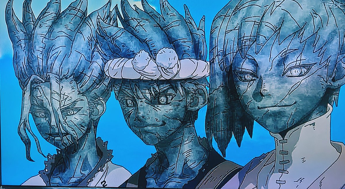rintama39's tweet photo. #DrSTONE 23話神回❤️22話に引き続き号泣しながら何度も見ちゃった💧
スイカたった1人で良く頑張ったね🐒コハクに抱きつくとこ涙腺崩壊😭いっぱいぎゅっとして貰ってね💕
千空の #お役に立つじゃねえか スイカと「たった7年か…早かったな…」はもうね✨
チョークとサガラ成長しすぎ🐾
#がんばれスイカ https://t.co/3doYTpV6lw