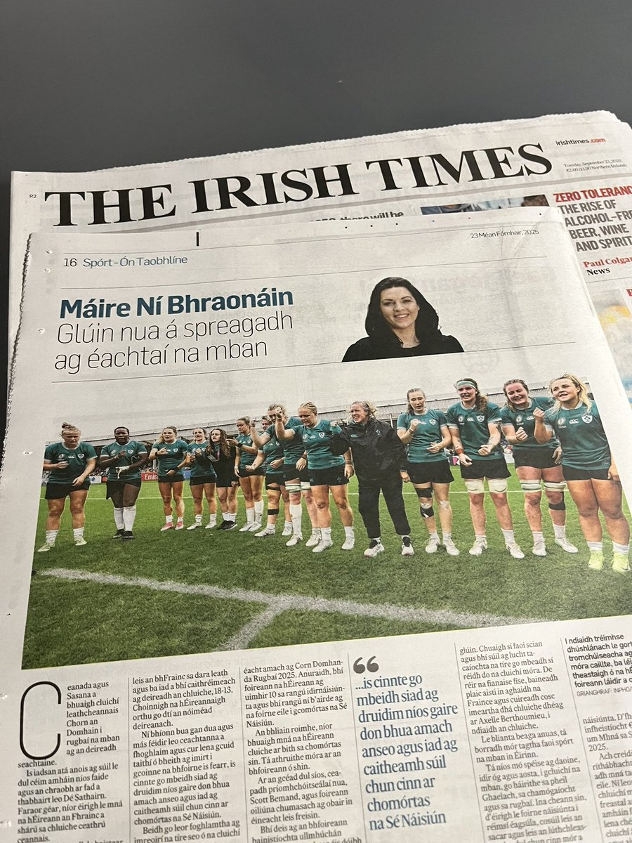m_nibhraonain's tweet image. Mo cholún spórt i ‘Scéal’ san @IrishTimes inniu