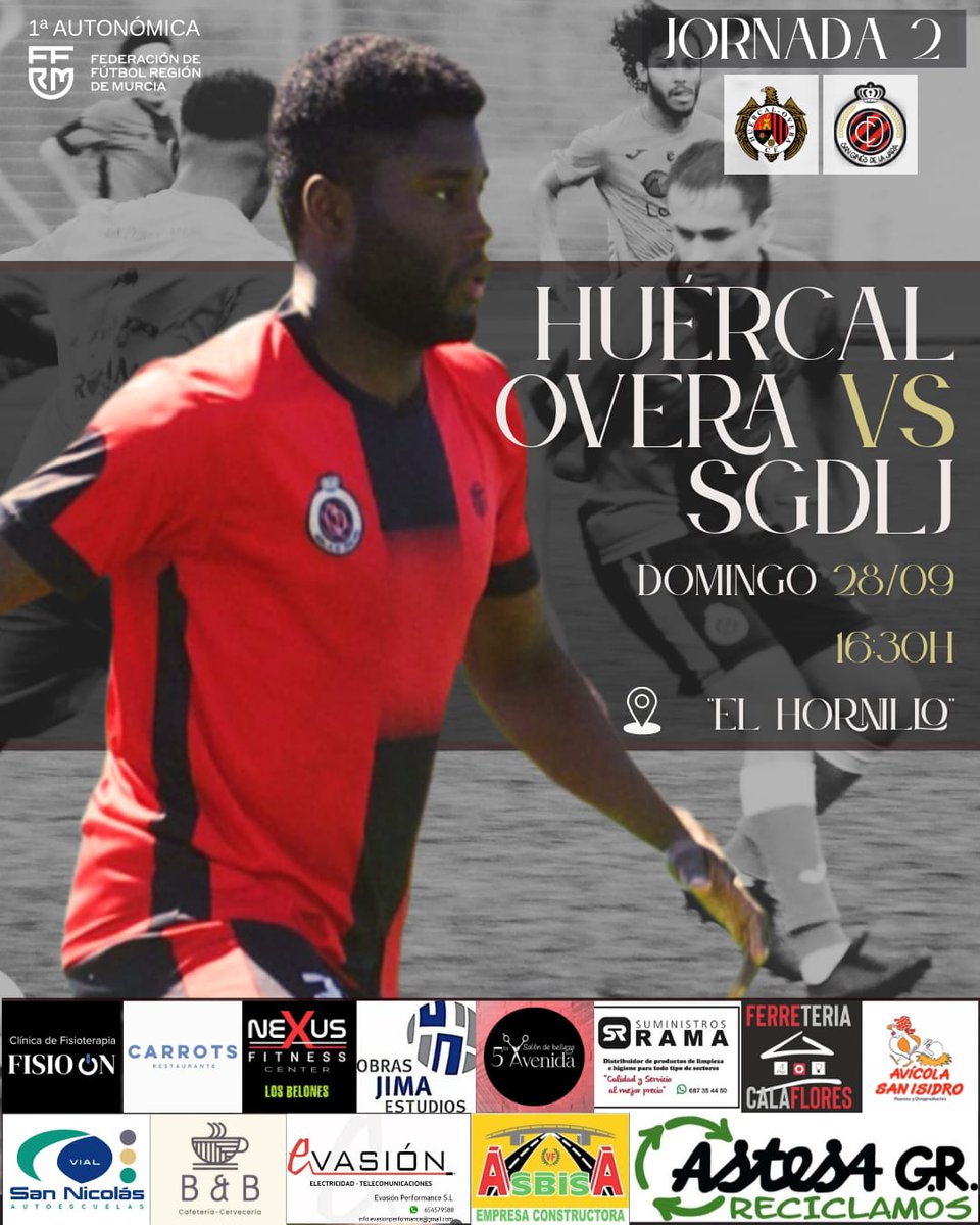 CDSGDLJ_OFICIAL's tweet photo. 𝐇𝐎𝐑𝐀𝐑𝐈𝐎 𝐂𝐎𝐍𝐅𝐈𝐑𝐌𝐀𝐃𝐎 | 
Viajamos hasta Huércal Overa en la Jornada 2!

🆚 @HuercalOveraCF
🗓️ Domingo 28 de septiembre.
⌚️ 16:30h.
🏟️ EL HORNILLO (HUERCAL OVERA).

VAMOS CON TODO!
#SGDLJ25/26

@treceraG13
@cartagena_dep
@Nacional10x
@Cartagena_Dep https://t.co/pm8x183L7A