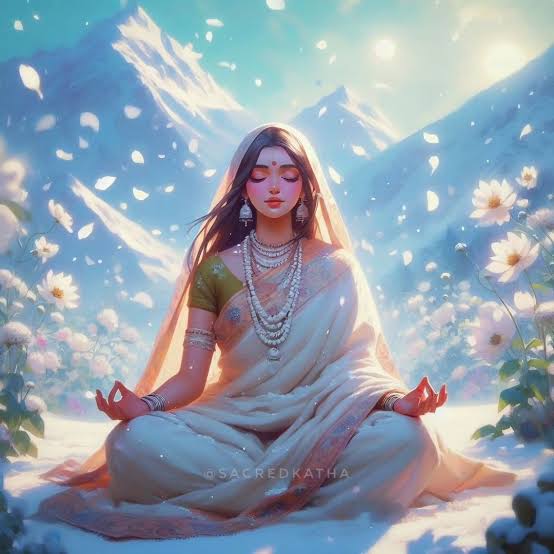 WonderVinod's tweet image. &quot;Brahmacharini (Sanskrit: ब्रह्मचारिणी) is a form of the Hindu goddess Mahadevi, venerated as Parvati, in the form of a female ascetic. She is the second of the Navadurga, and is worshipped on the second day of Navaratri.&quot;

#Navaratri 
#NavaratriVibes