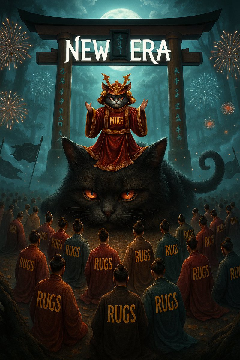 Poder099's tweet image. MIKETOPIA'S NEW ERA
"From the ashes of rugs👎,
Rises $Mike 🐱 the guardian of a true New Era."
All hail the New Guardian
#MemeContest
#MIKECOIN
@mikeneko_coin