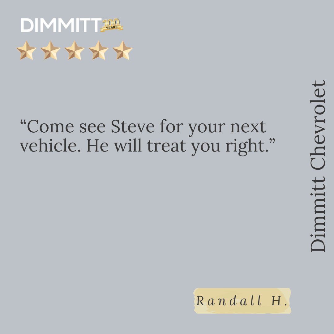 Randall, thank you for your kind words! We’re glad Steve was able to provide you with a great experience. We appreciate your trust in us!
