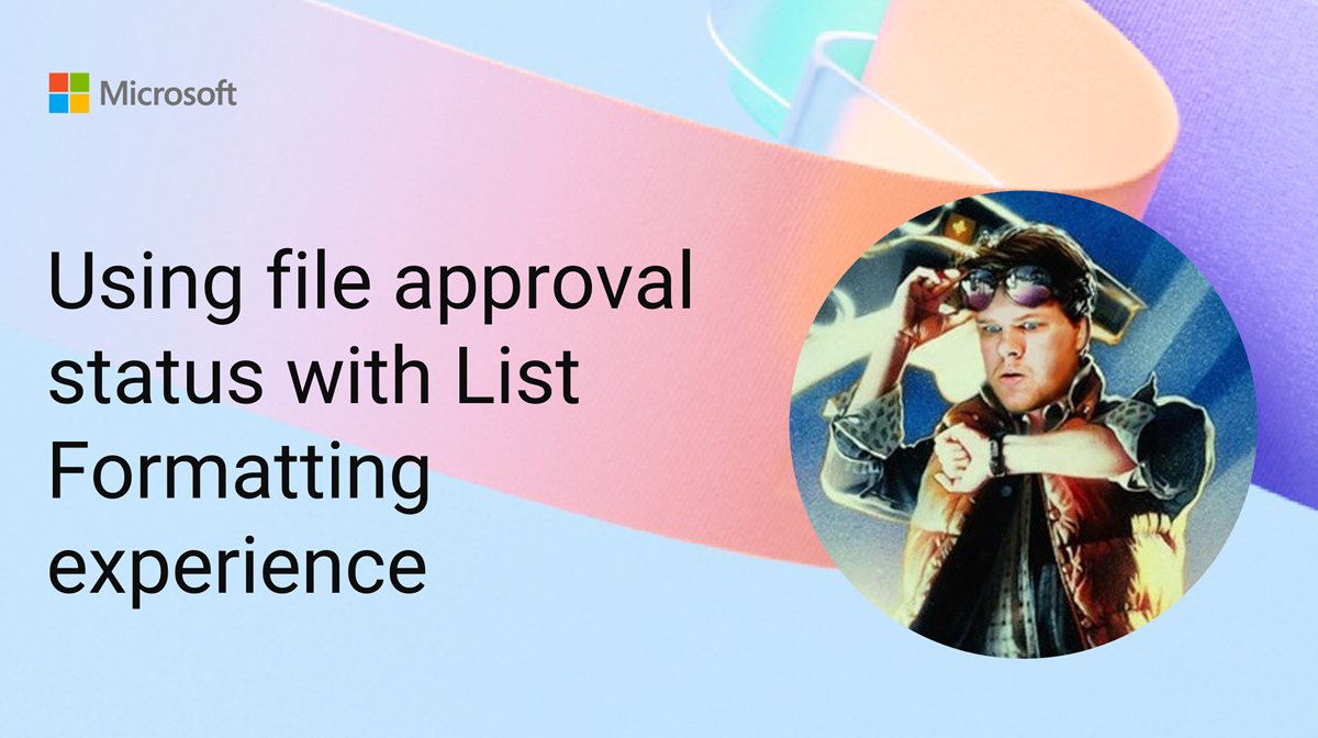 SharePoint's tweet image. 💡 Make #SharePoint document approvals look great
@thechriskent shows how to format the new approval status column using JSON—complete with icons, themes & tips for VS Code + SP Formatter
📺 → msft.it/6017SUVNT