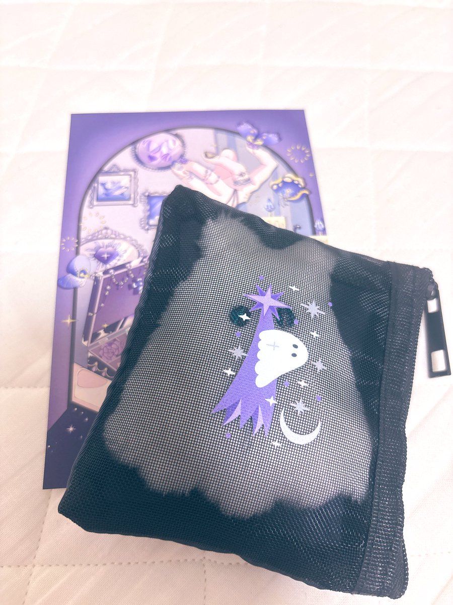 #夜煌蒐集 でicegray様(<a href="/icegray_002/">icegray</a> ）のねむけをお迎えしました✨️
一緒に購入したポーチにぴったり入ってくれるから、明日から職場にこっそり連れて行くしかない( ᐙ )