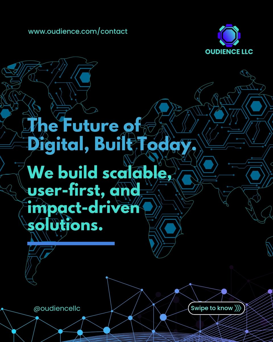 OudienceLLC's tweet photo. ๐จ Design. โก No-Code. ๐ Development.
At OUDIENCE, we create digital solutions that scale, engage & deliver.
๐ DM us to see how we can build your next big idea.
#Entrepreneurship #Technology #AI #Oudience #TechWithImpact #DigitalSolutions #Innovation https://t.co/ABDjtfXJOR